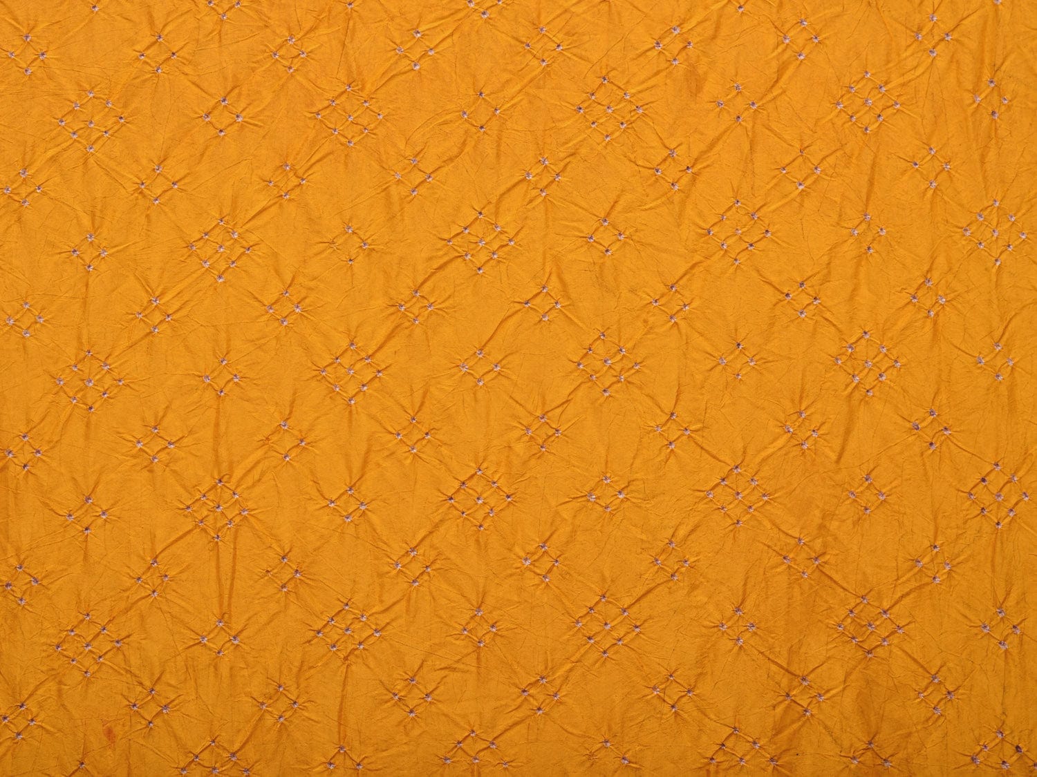 Yellow Bandhani Kanchipuram Silk Handloom Saree with Kalamkari Pallu and Blouse Design bn0395