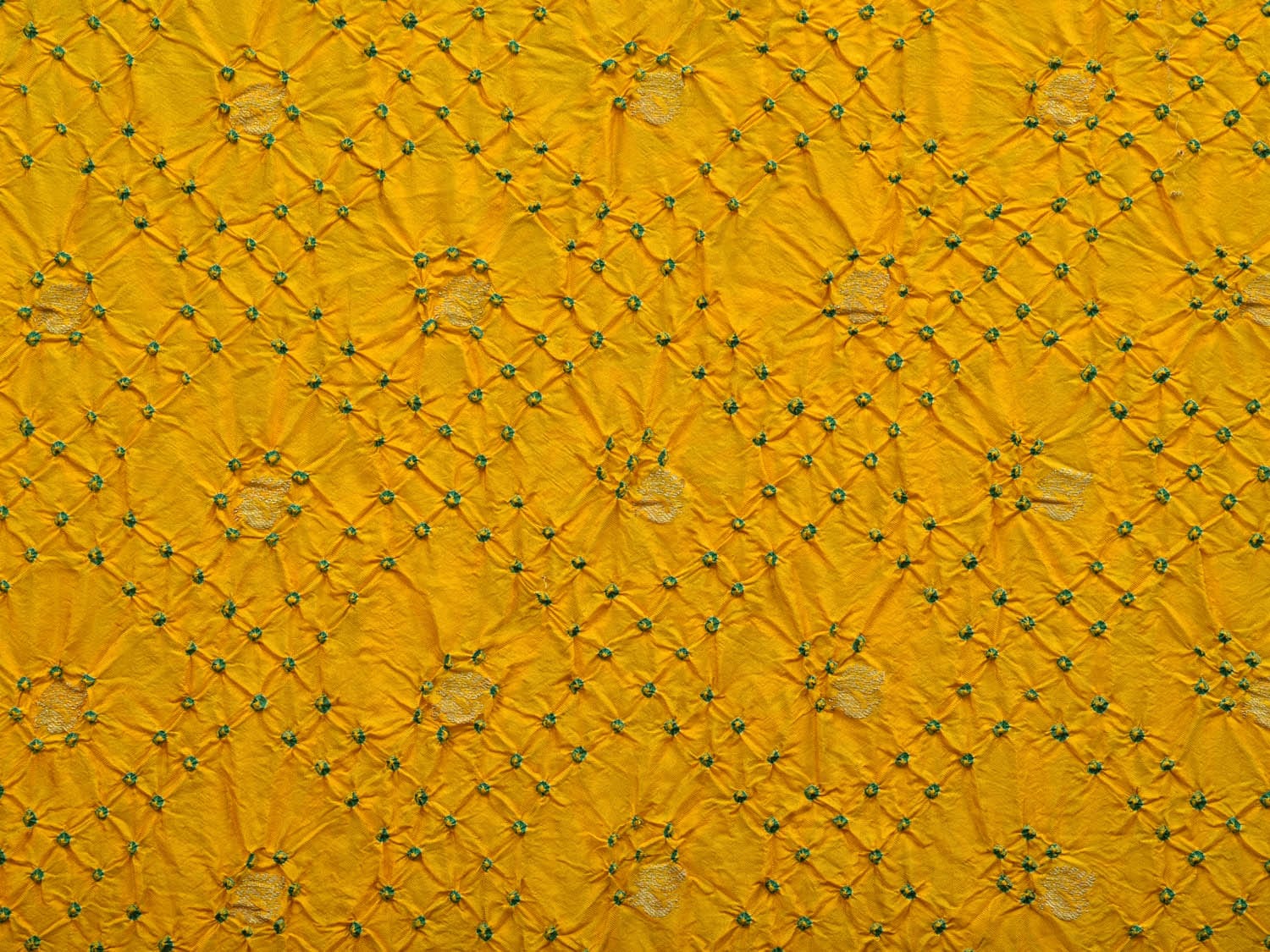 Yellow Bandhani Paithani Silk Handloom Dupatta with Border Design ds2755