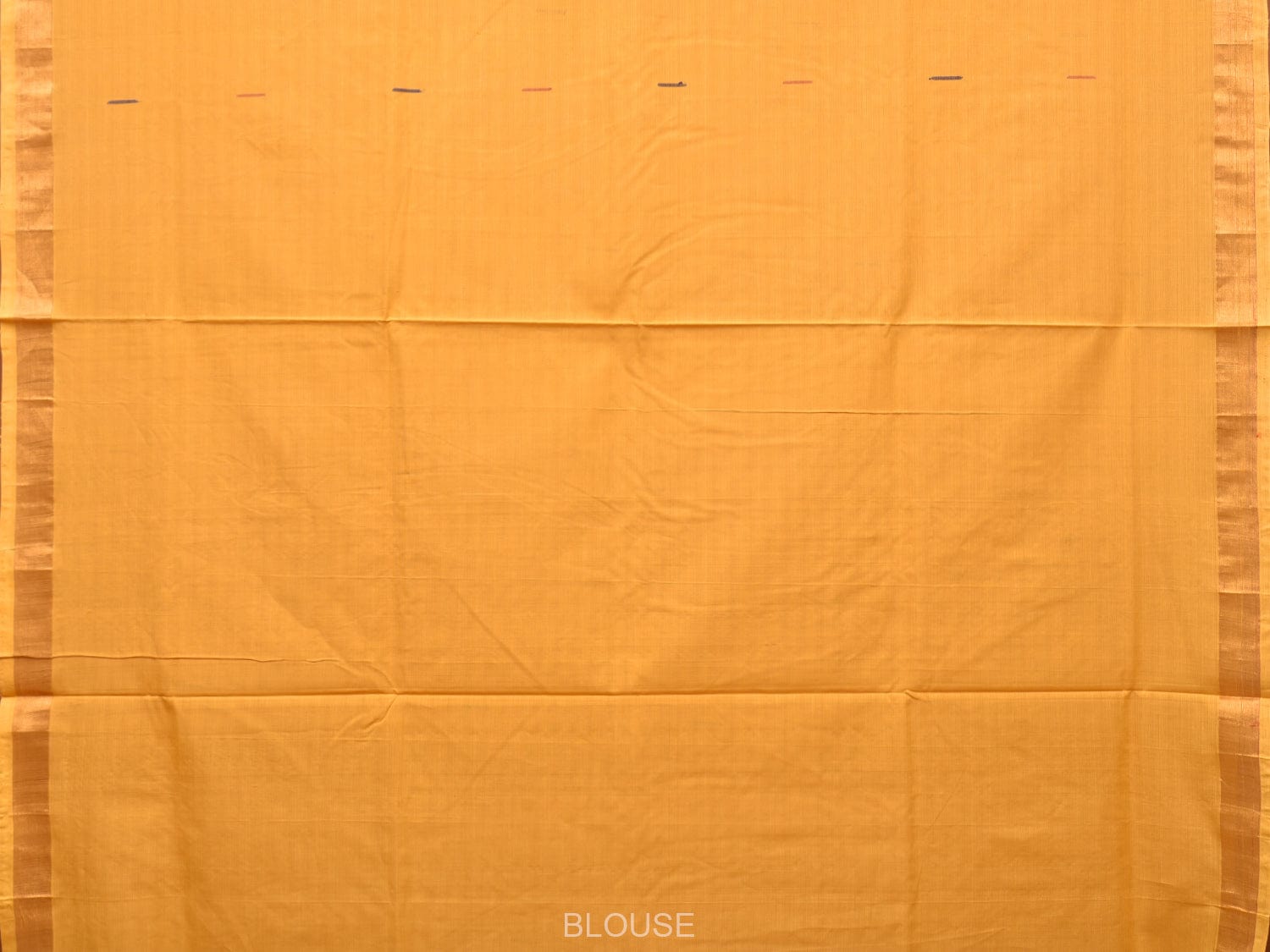Yellow Khadi Cotton Handloom Saree with Buta and Strip Pallu Design kh0652