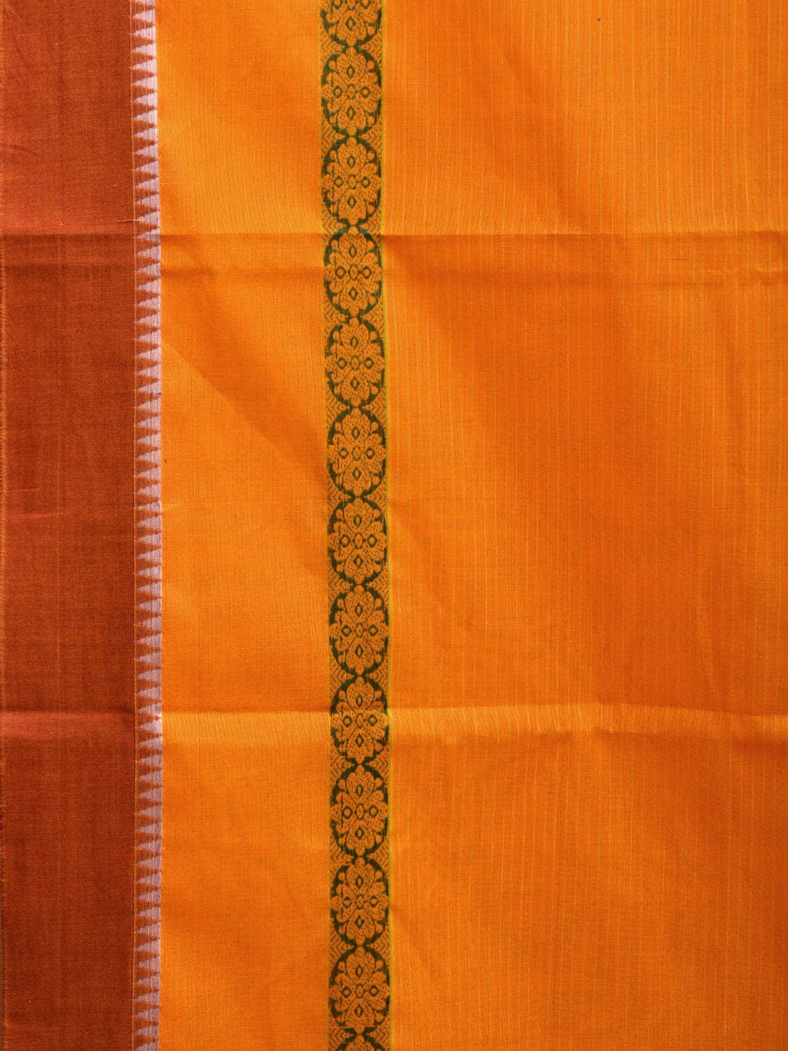 Yellow Narayanpet Cotton Handloom Saree with Big Border Design No Blouse np0901