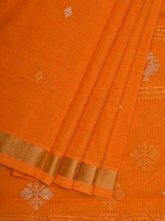 Yellow Uppada Cotton Handloom Saree with Assorted Butas Pallu Design u1870