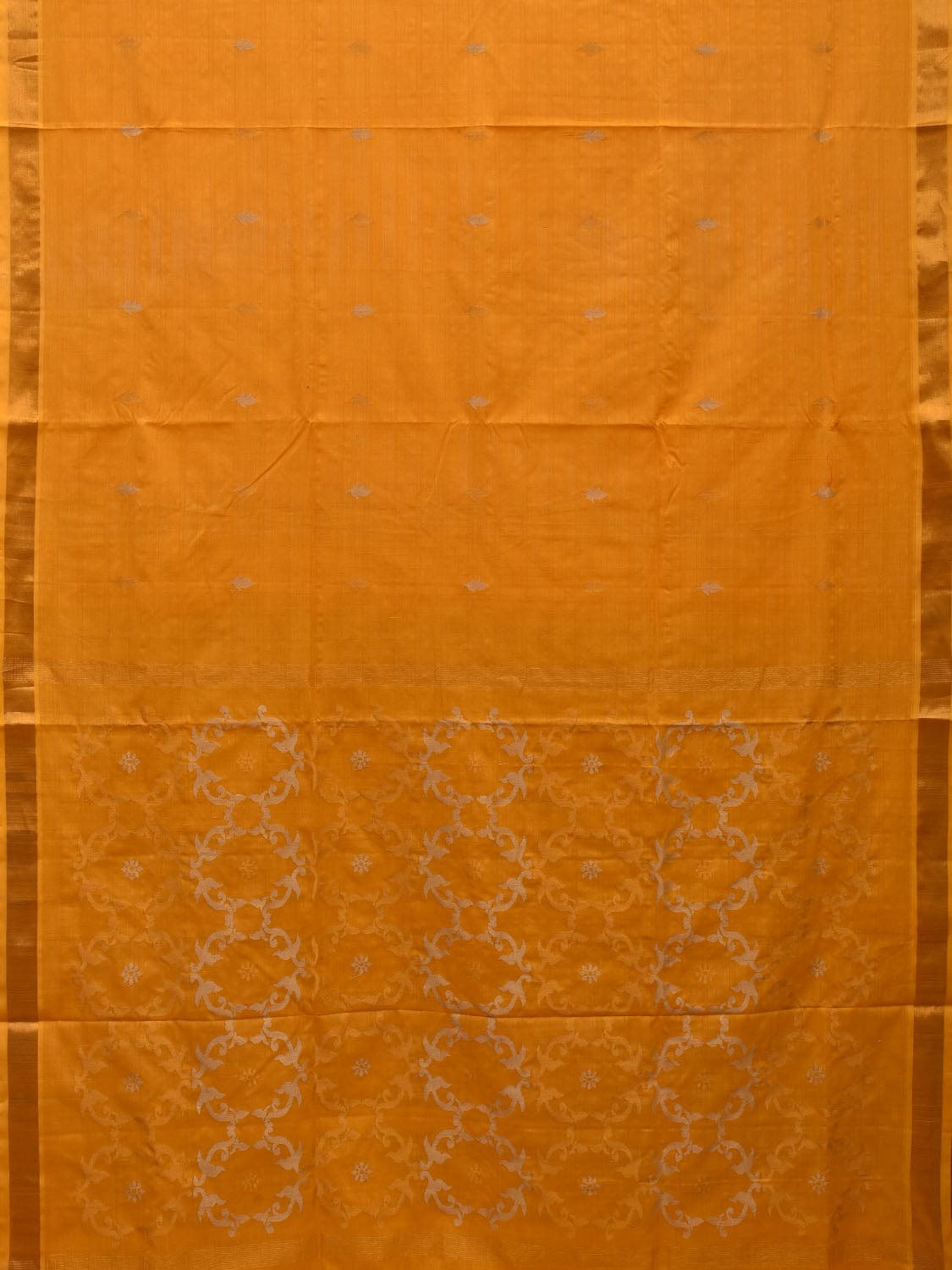 Yellow Uppada Cotton Handloom Saree with Grill Pallu Design u1951