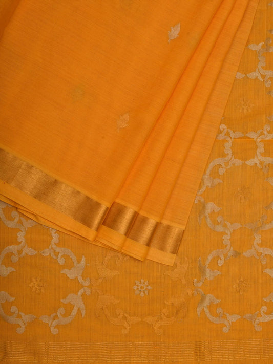 Yellow Uppada Cotton Handloom Saree with Grill Pallu Design u1951