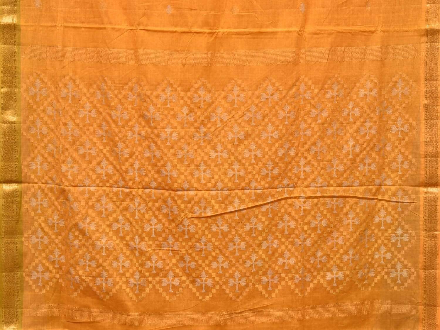 Yellow Uppada Cotton Handloom Saree with Jamdani Pallu Design u1725