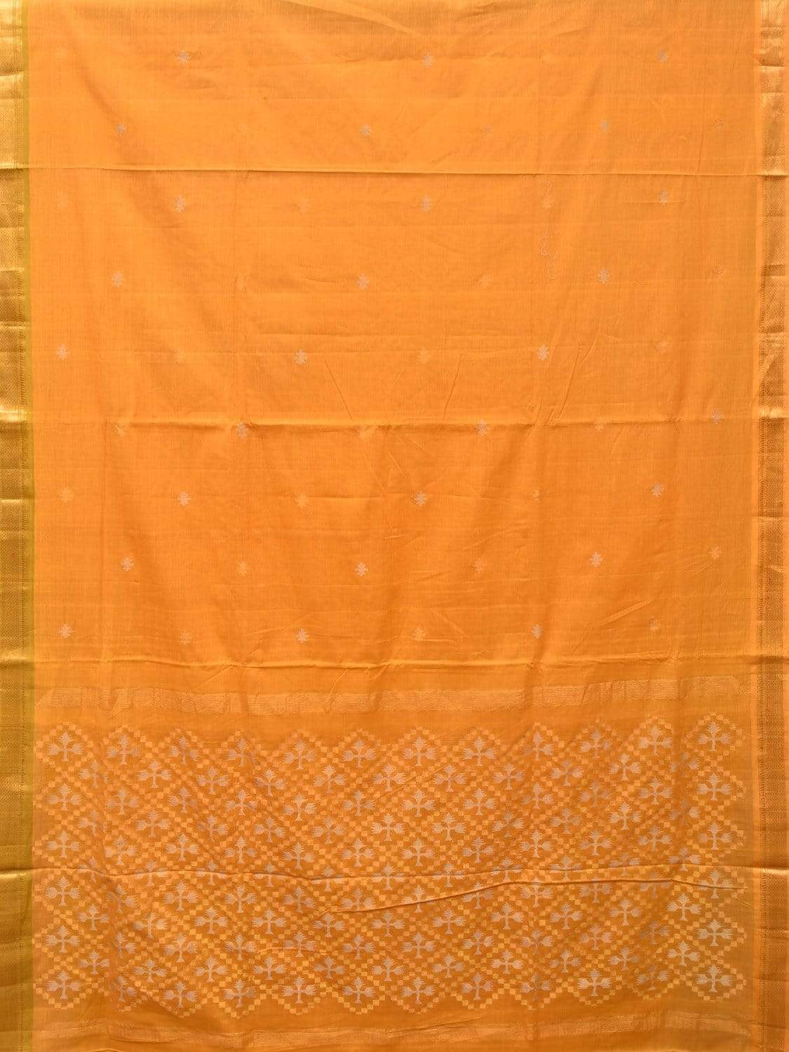 Yellow Uppada Cotton Handloom Saree with Jamdani Pallu Design u1725