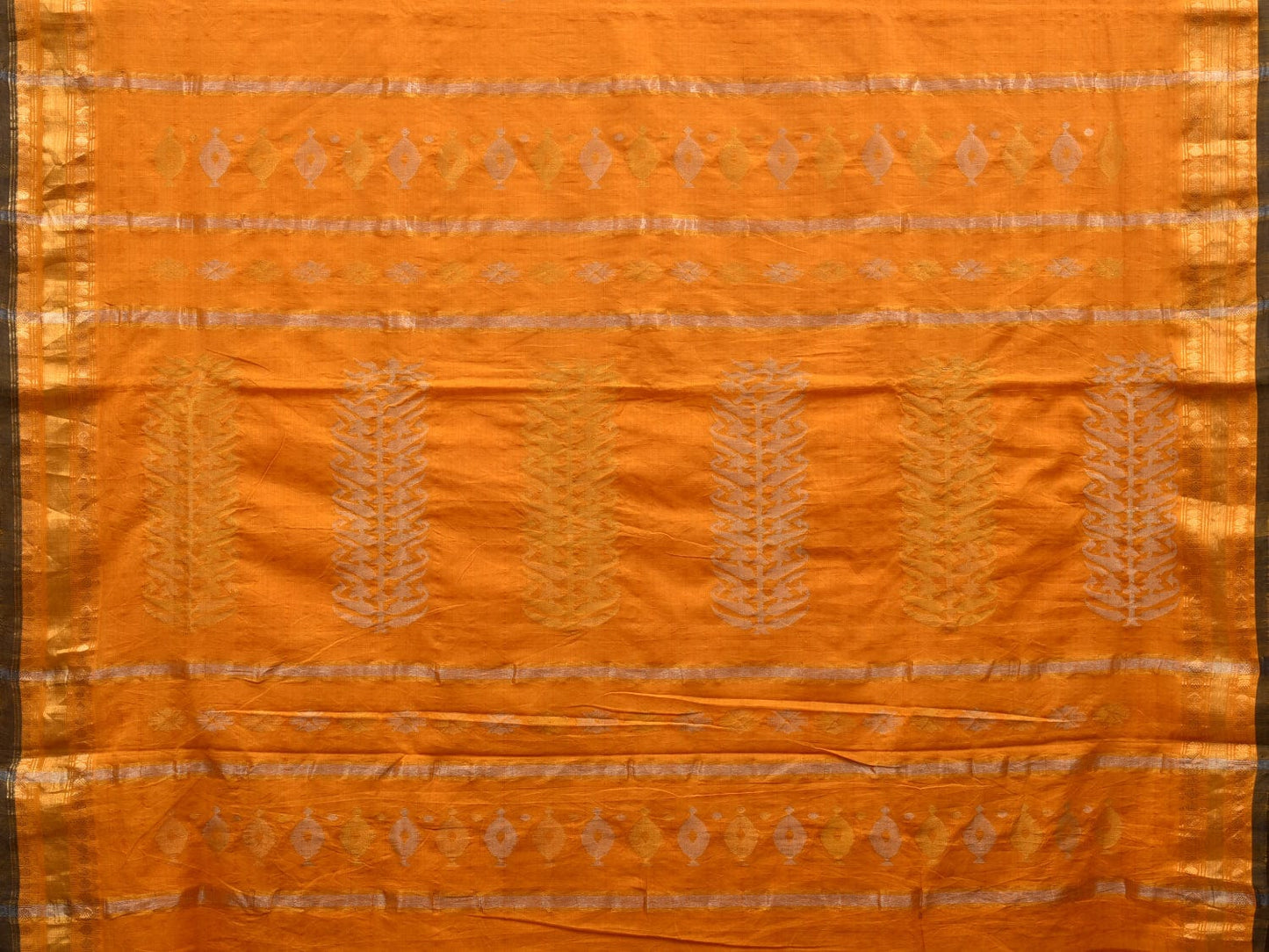 Yellow Uppada Cotton Handloom Saree with Karpur Pallu Design u1873
