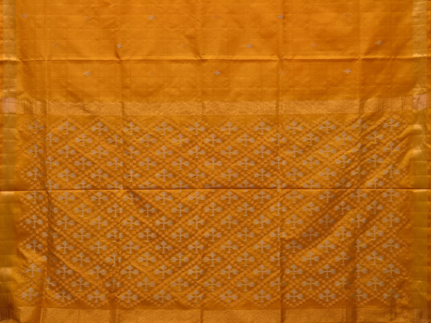 Yellow Uppada Silk Handloom Saree with Jamdani Pallu Design u1919