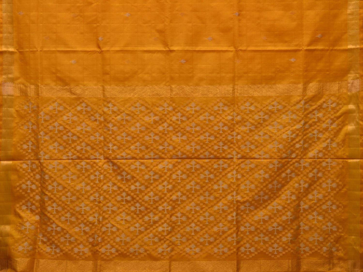 Yellow Uppada Silk Handloom Saree with Jamdani Pallu Design u1919