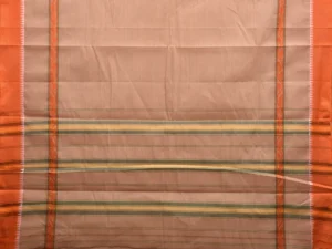 Cream Narayanpet Cotton Handloom Saree with Big Border Design No Blouse np0925