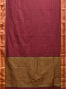 Magenta Bamboo Viscose Silk Saree with Checks Design No Blouse bc0517