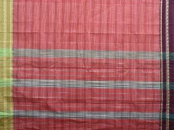 Peach Narayanpet Cotton Handloom Saree with Ganga-Jamuna Border Design No Blouse np0977